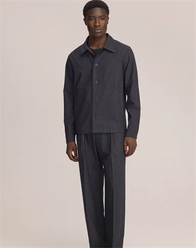 NN.07 - Zander Blazer - Dark Grey Stripe